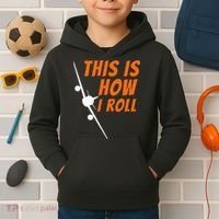 This Is How I Roll Funny Pilot & Aviation Airplane Gift Kids Hoodie thumb 2