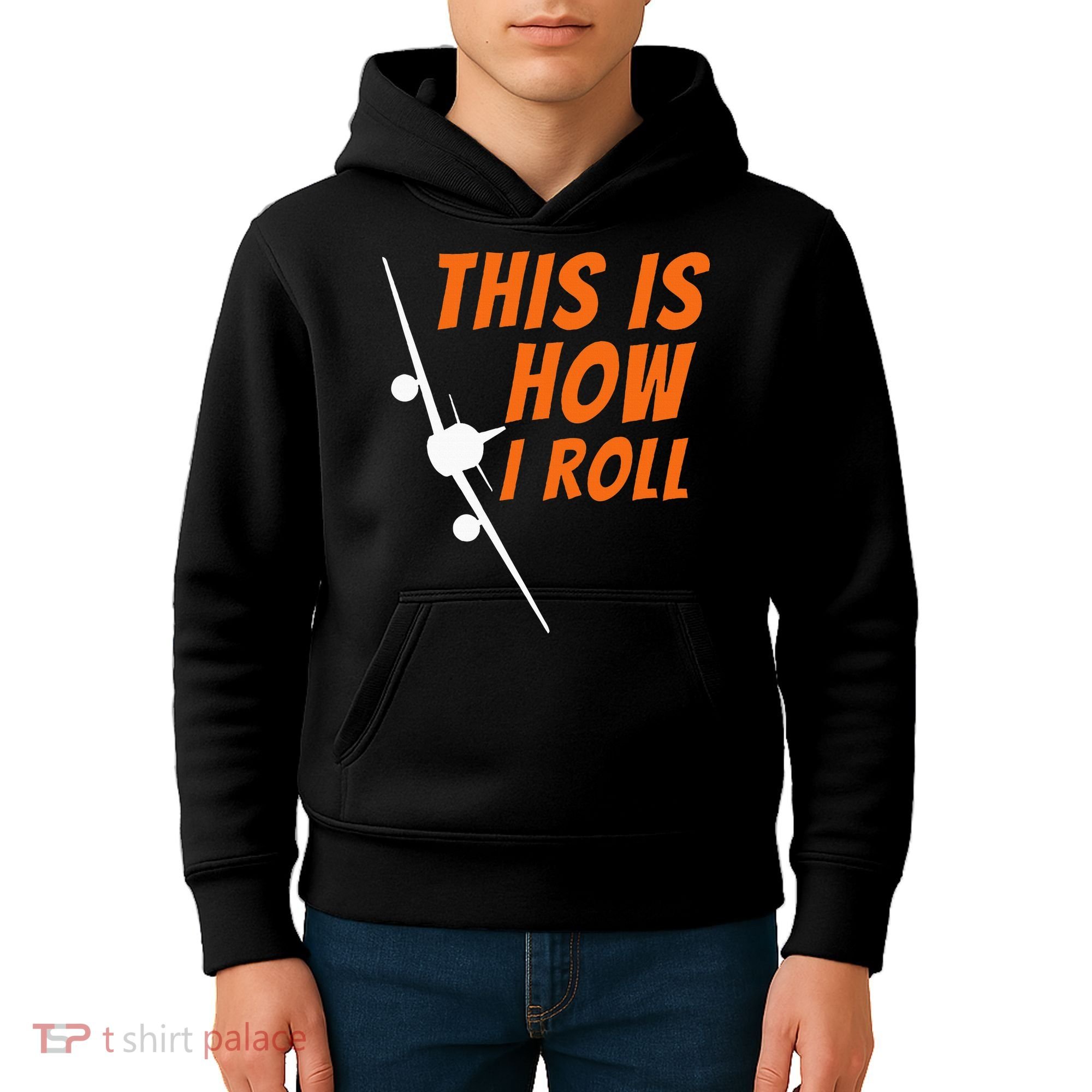 This Is How I Roll Funny Pilot & Aviation Airplane Gift Kids Hoodie