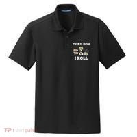 This Is How I Roll Funny Sushi Roll Dry Zone Grid Polo thumb 0