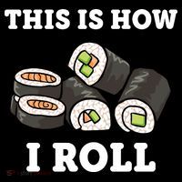 This Is How I Roll Funny Sushi Roll Women's Hoodie thumb 2