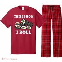 This Is How I Roll Funny Sushi Roll Pajama Set thumb 0