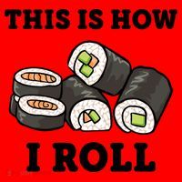 This Is How I Roll Funny Sushi Roll Santa Hat thumb 1