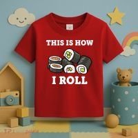 This Is How I Roll Funny Sushi Roll Toddler T-Shirt thumb 3