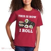 This Is How I Roll Funny Sushi Roll Kids T-Shirt thumb 2