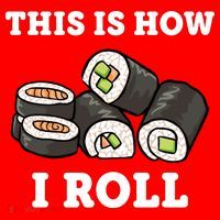 This Is How I Roll Funny Sushi Roll Tote Bag thumb 4