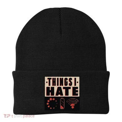 Things I Hate Wifunny Giftfi Signal Low Battery Loading Indicator Gift Beanie