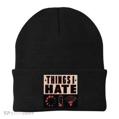 Things I Hate Gift Funny Nerds Geeks Gamer Science Student Meaningful Gift Beanie