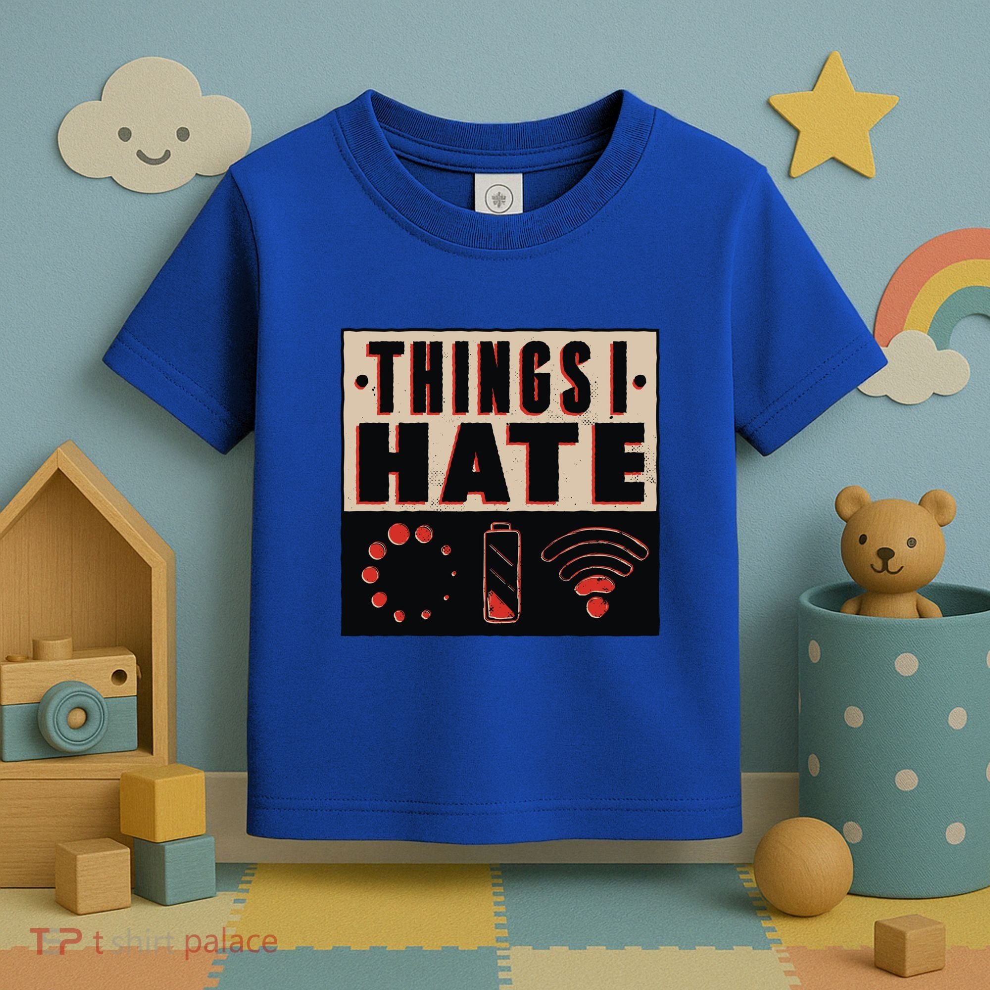 Things I Hate Gift Funny Nerds Geeks Gamer Science Student Meaningful Gift Toddler T-Shirt