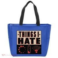 Things I Hate Gift Funny Nerds Geeks Gamer Science Student Meaningful Gift Tote Bag thumb 0