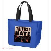 Things I Hate Gift Funny Nerds Geeks Gamer Science Student Meaningful Gift Tote Bag thumb 3
