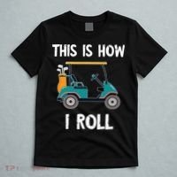 This Is How I Roll Retro Vintage Golf Cart Funny Golfing T-Shirt thumb 5