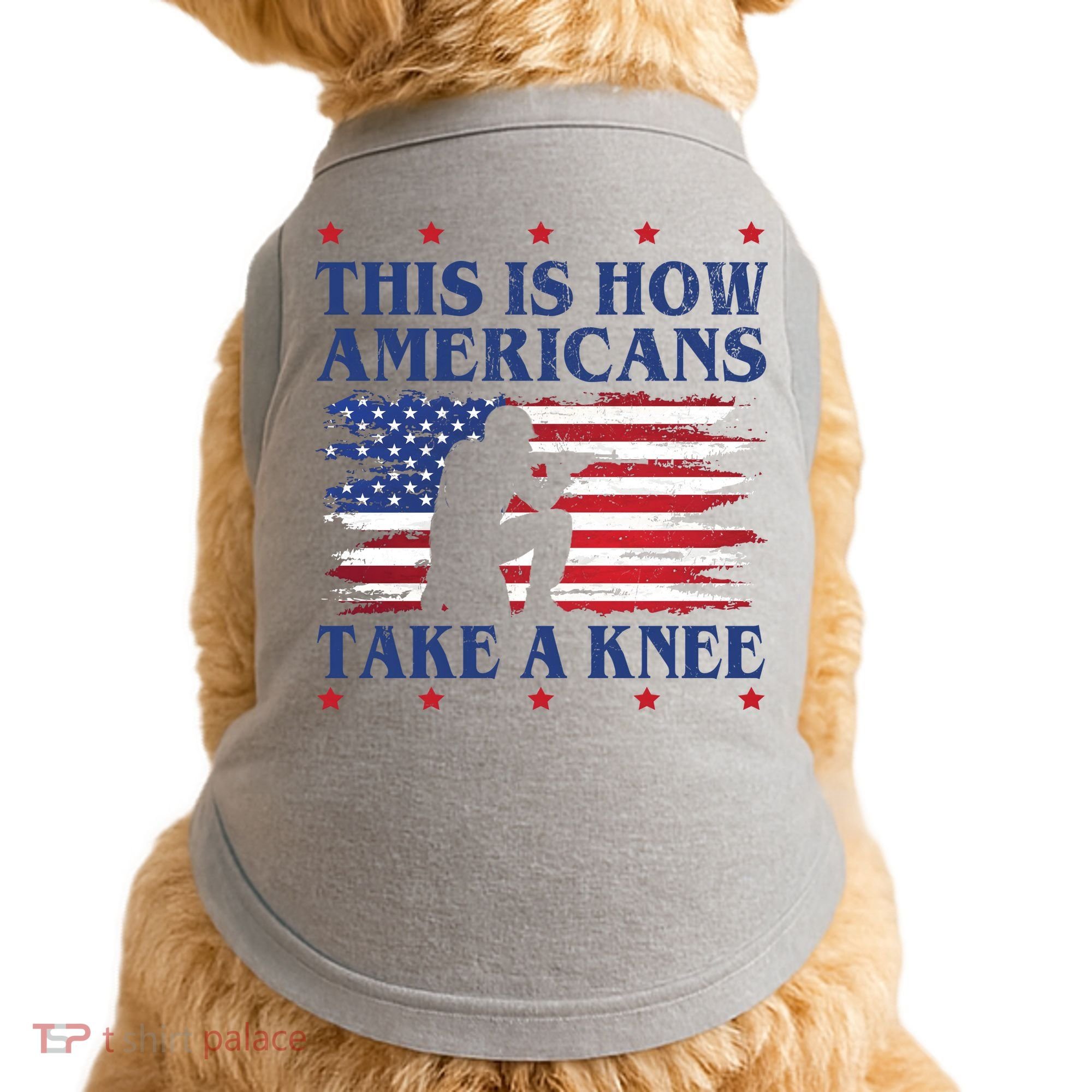 This Is How Americans Take A Knee Doggie Tank
