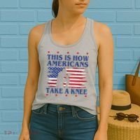 This Is How Americans Take A Knee Women's Tank Top thumb 2