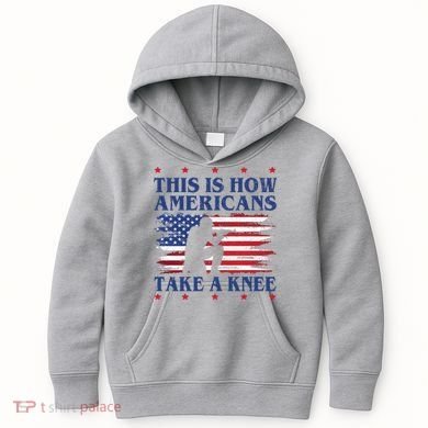 This Is How Americans Take A Knee Kids Hoodie