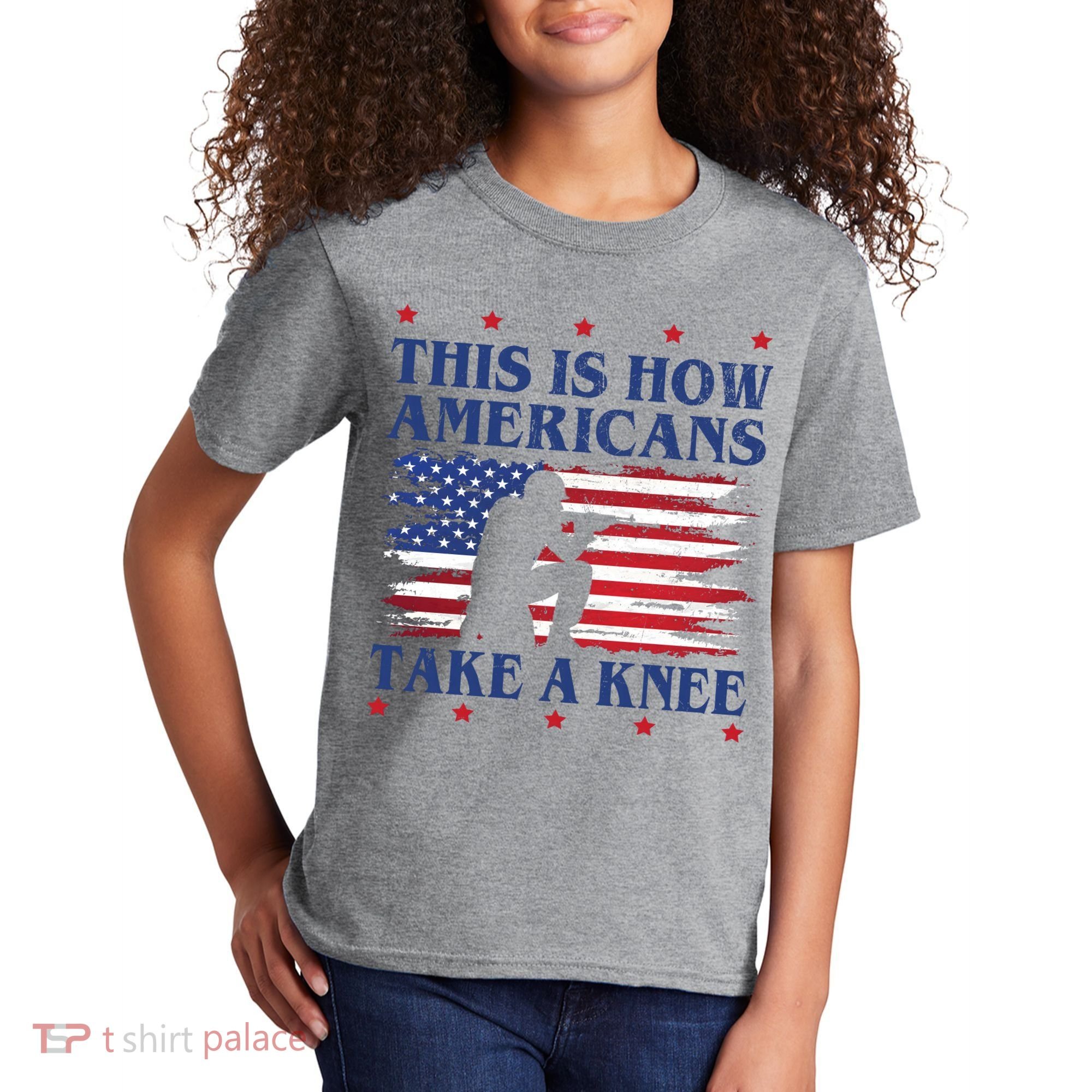 This Is How Americans Take A Knee Kids T-Shirt