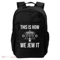 This Is How We Jew It  Jewish Chanukkah Hanukkah Backpack thumb 0