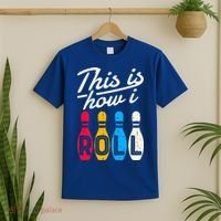 This Is How I Roll Bowling Bowler Bowlers Funny T-Shirt thumb 2