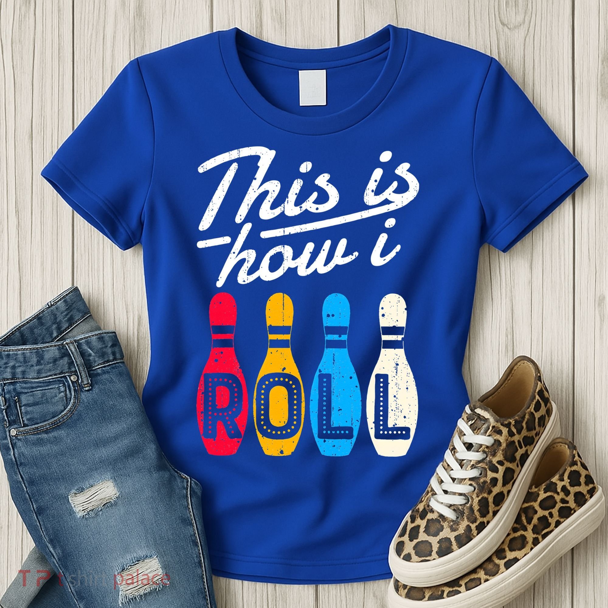This Is How I Roll Bowling Bowler Bowlers Funny Women's T-Shirt
