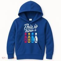 This Is How I Roll Bowling Bowler Bowlers Funny Kids Hoodie thumb 0