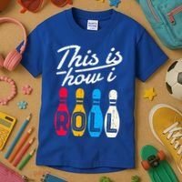 This Is How I Roll Bowling Bowler Bowlers Funny Kids T-Shirt thumb 3