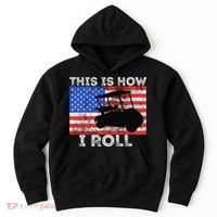 This Is How I Roll Golf Cart Driver American Flag Golfing Hoodie thumb 0
