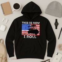 This Is How I Roll Golf Cart Driver American Flag Golfing Hoodie thumb 3