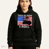 This Is How I Roll Golf Cart Driver American Flag Golfing Hoodie thumb 5