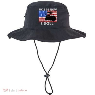 This Is How I Roll Golf Cart Driver American Flag Golfing Bucket Hat