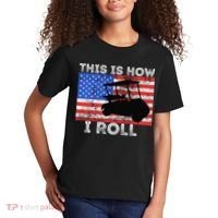 This Is How I Roll Golf Cart Driver American Flag Golfing Kids T-Shirt thumb 2
