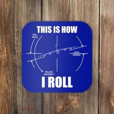 This Is How I Roll Bgift52 Stratofortress Pilot Flying B52 Meaningful Gift Coaster