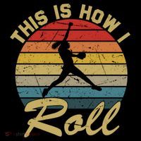 This Is How I Roll Retro Softball Girls Gift Coffee Mug thumb 5