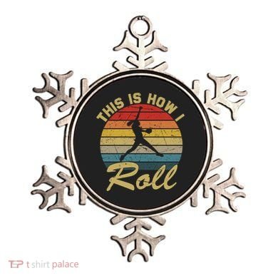 This Is How I Roll Retro Softball Girls Gift Ornament