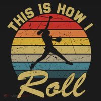 This Is How I Roll Retro Softball Girls Gift Ornament thumb 1