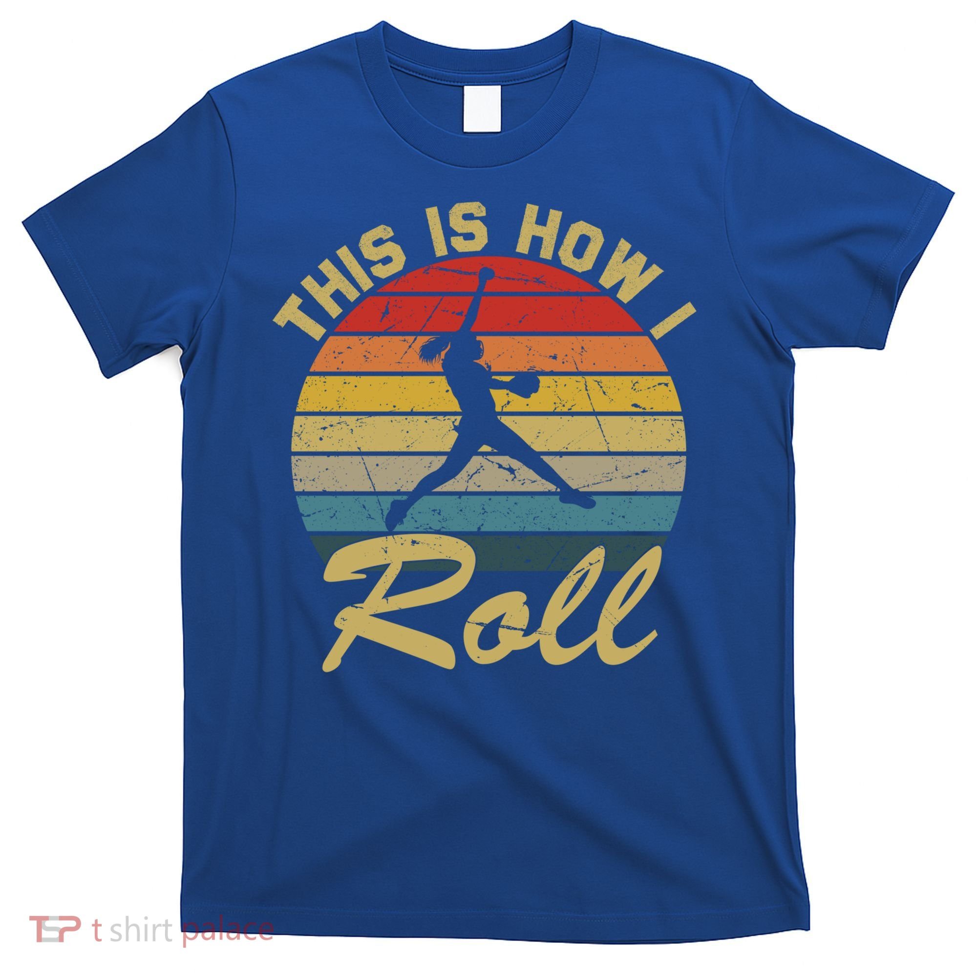 This Is How I Roll Retro Softball Girls Gift T-Shirt