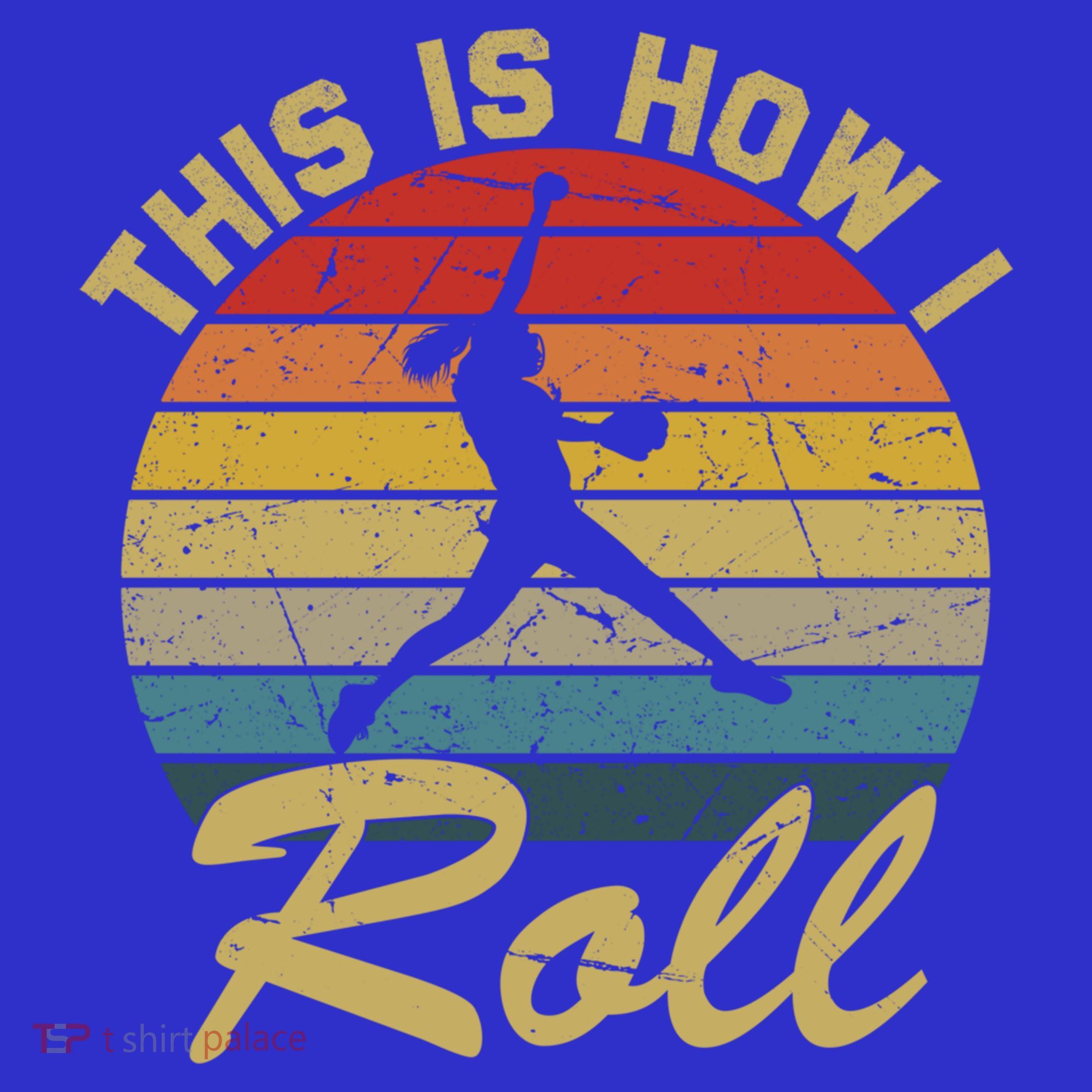 This Is How I Roll Retro Softball Girls Gift Tumbler