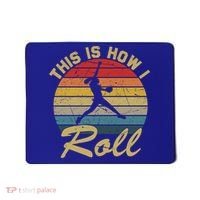 This Is How I Roll Retro Softball Girls Gift Mousepad thumb 0