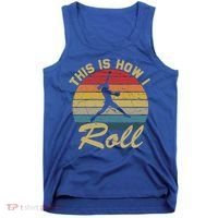 This Is How I Roll Retro Softball Girls Gift Tank Top thumb 0