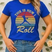 This Is How I Roll Retro Softball Girls Gift Women's T-Shirt thumb 2
