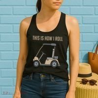 This Is How I Roll Golf Cart Funny Golfers Women's Tank Top thumb 2