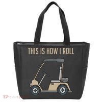 This Is How I Roll Golf Cart Funny Golfers Tote Bag thumb 0