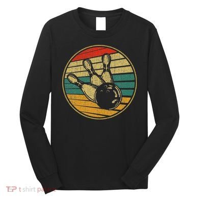 This Is How I Roll Vintage Retro Bowling 60s 70s Bowler Long Sleeve Shirt