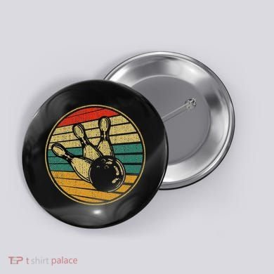 This Is How I Roll Vintage Retro Bowling 60s 70s Bowler Button