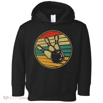 This Is How I Roll Vintage Retro Bowling 60s 70s Bowler Toddler Hoodie