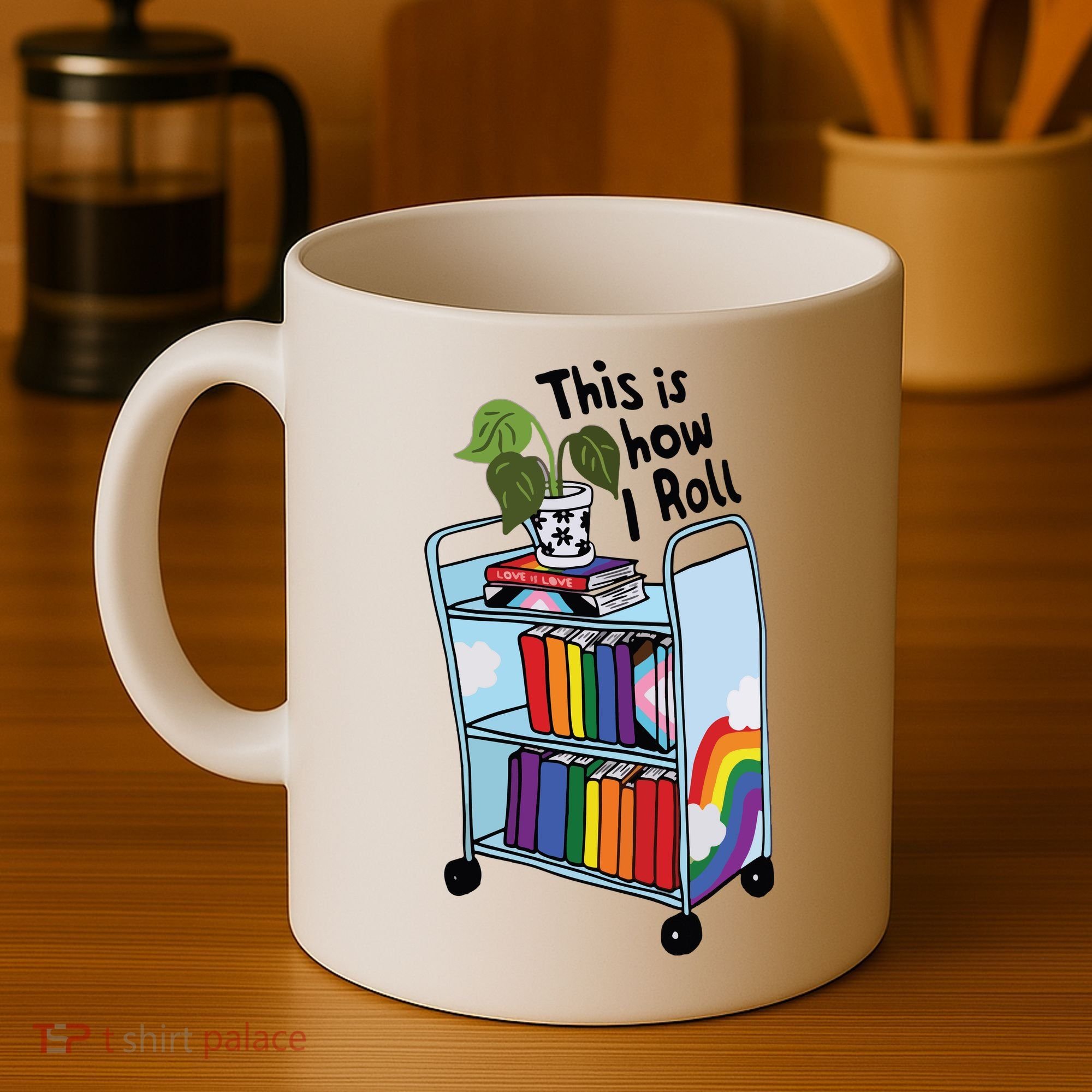 This Is How I Roll Pride Lgbtqia Library Coffee Mug