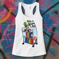 This Is How I Roll Pride Lgbtqia Library Women's Tank Top thumb 3