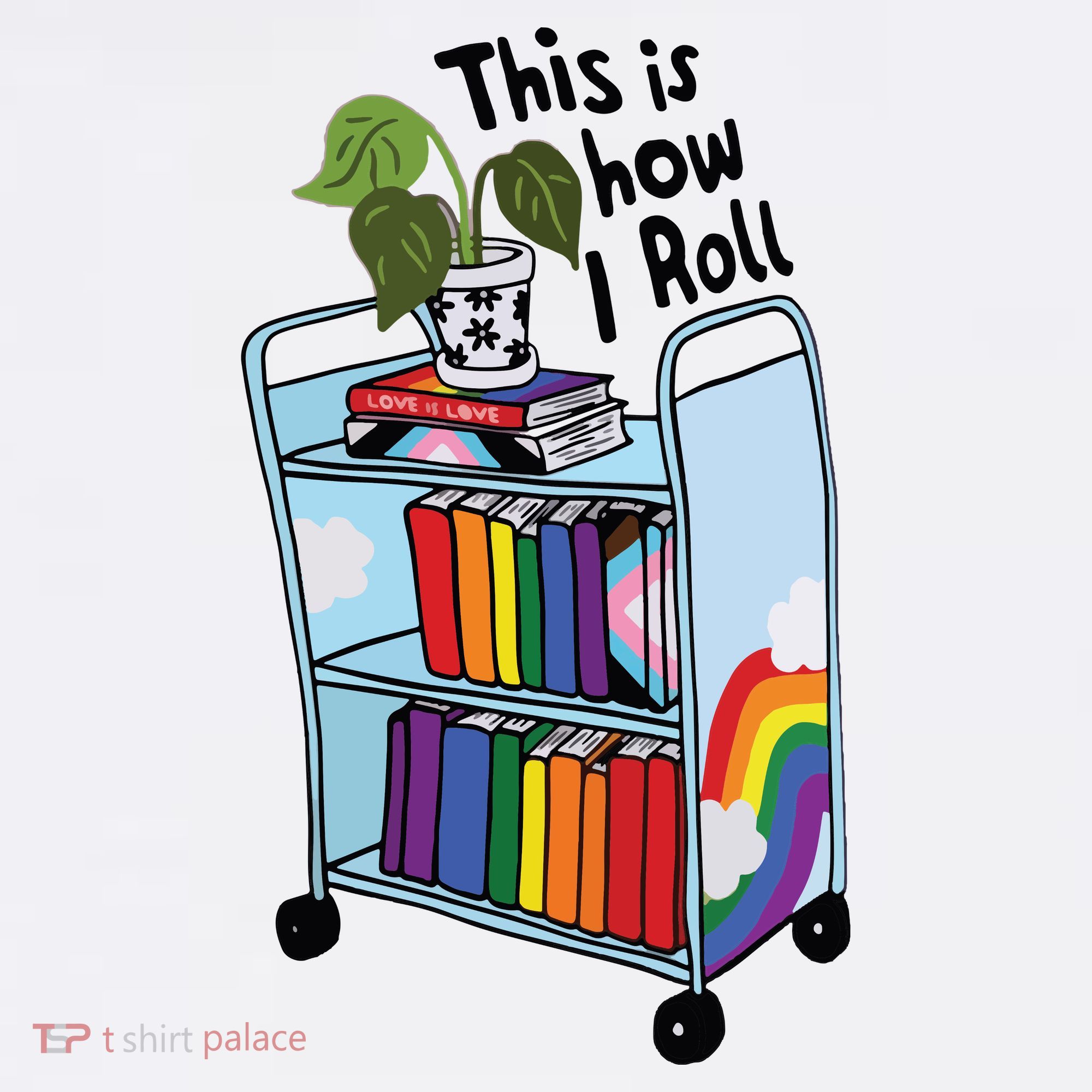 This Is How I Roll Pride Lgbtqia Library Kids Sweatshirt