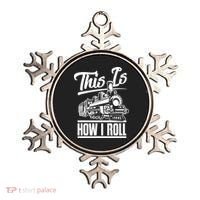 This Is How I Roll Train Engineer & Railroad Lovers TShirt Ornament thumb 0