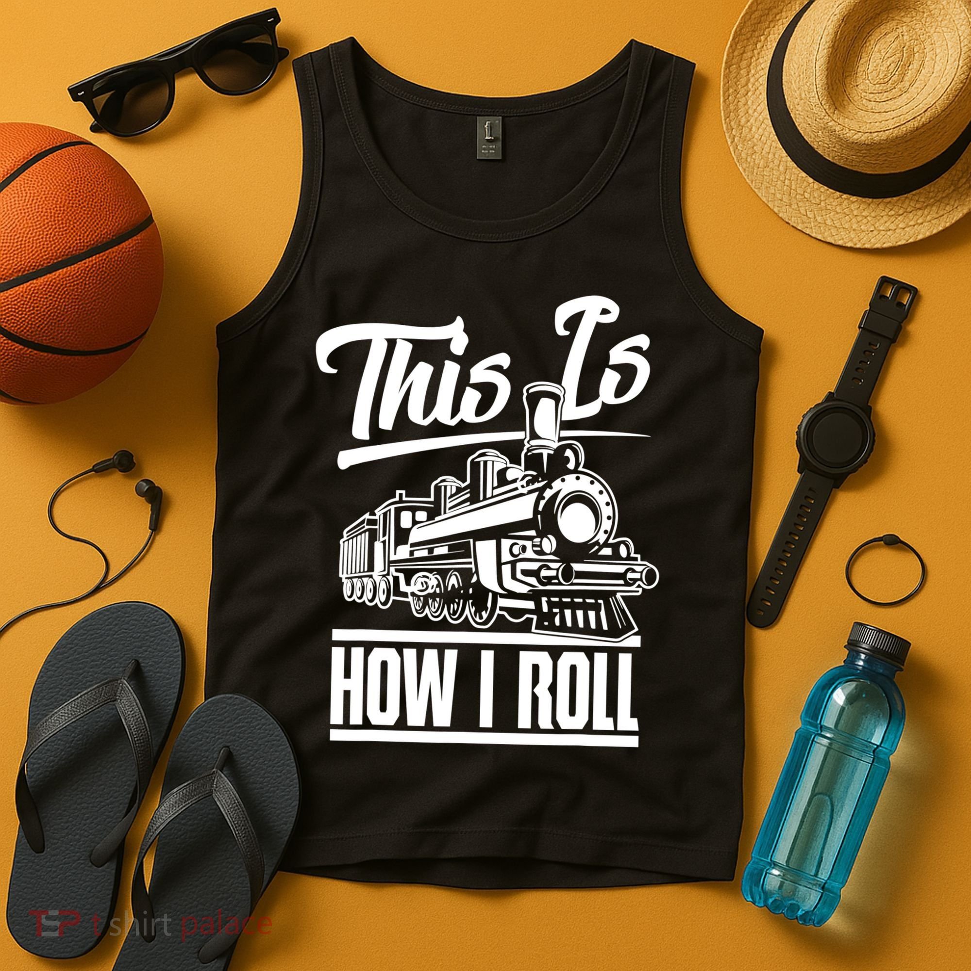 This Is How I Roll Train Engineer & Railroad Lovers TShirt Tank Top