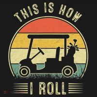 This Is How I Roll Funny Golf Cart Sport Golfing Ornament thumb 1