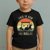 This Is How I Roll Funny Golf Cart Sport Golfing Toddler T-Shirt thumb 2